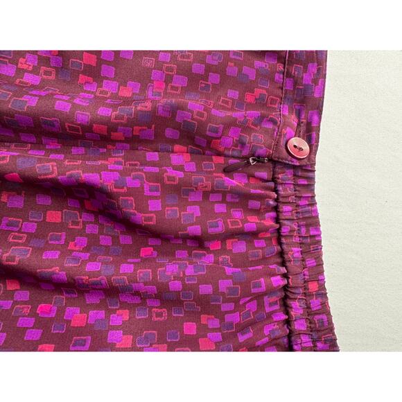 Vintage Leslie Fay Plum Jewel Tone 3 Piece Skirt Set Size 12 Petite Secretary - Picture 8 of 13